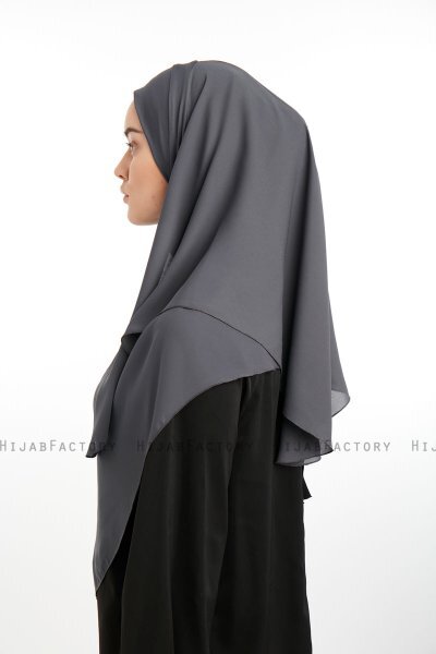 Bengi - Micro Krep Turban Hijab Anthracite