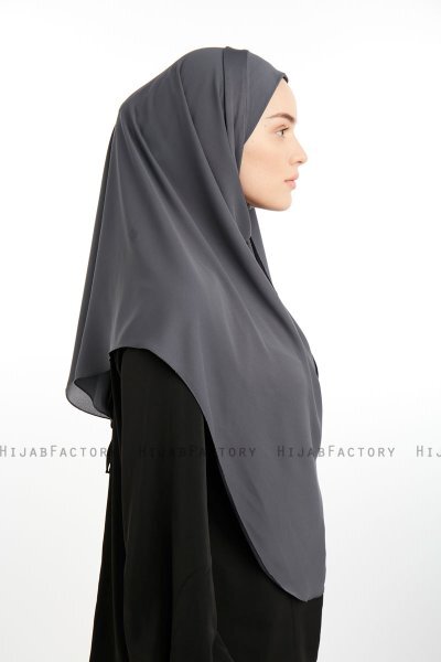 Bengi - Micro Krep Turban Hijab Anthracite