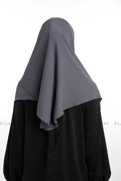 Bengi - Micro Krep Turban Hijab Anthracite