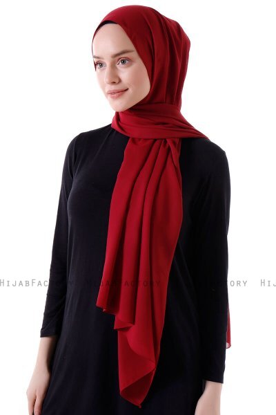Hadise - Hijab Chiffon Bordeaux