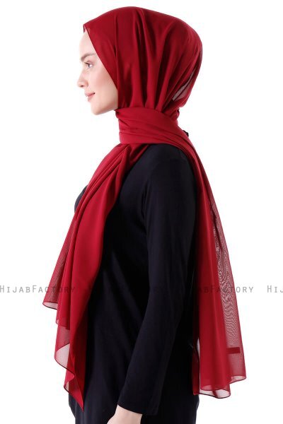 Hadise - Hijab Chiffon Bordeaux