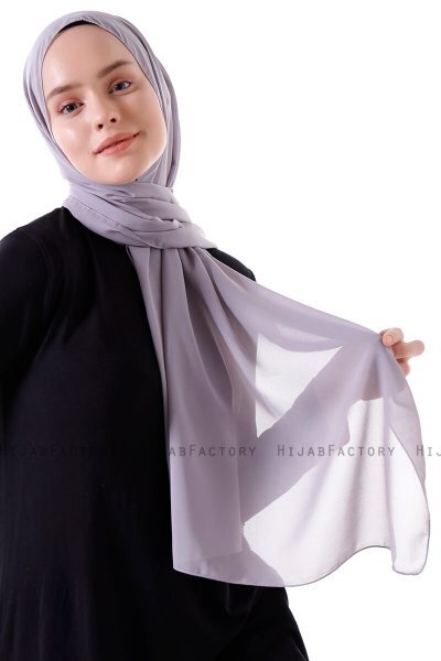Hadise - Hijab Chiffon Gris