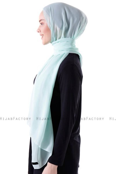 Hadise - Hijab Chiffon Vert Clair