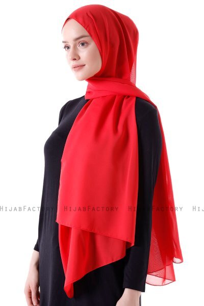 Hadise - Hijab Chiffon Framboise