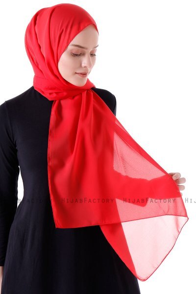 Hadise - Hijab Chiffon Framboise
