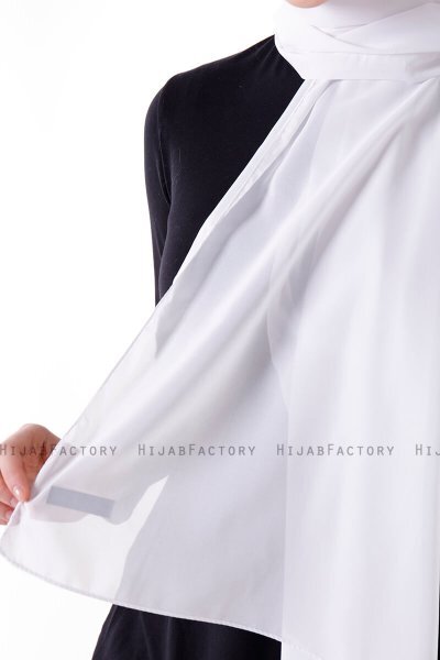 Hadise - Hijab Chiffon Blanc