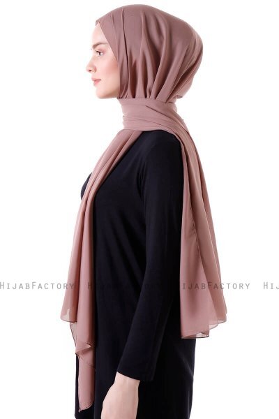 Hadise - Hijab Chiffon Marron Clair