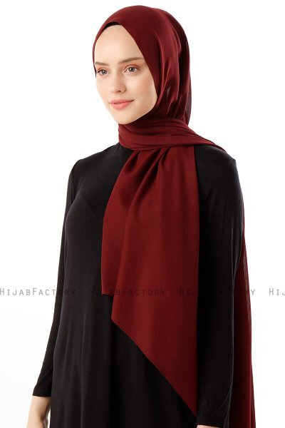 Hadise - Hijab Chiffon Red Wine