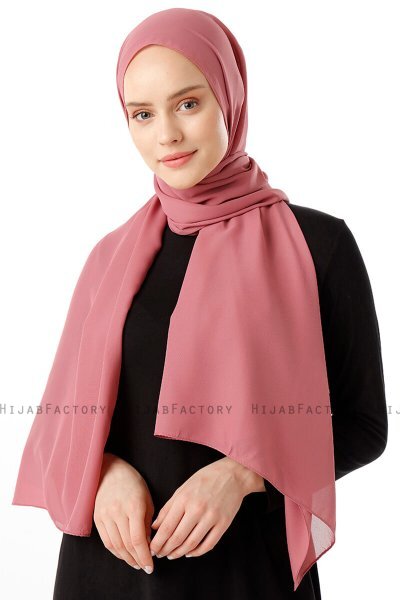 Hadise - Hijab Chiffon Rose Foncé