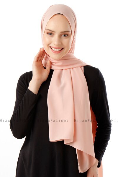 Hadise - Hijab Chiffon Saumon