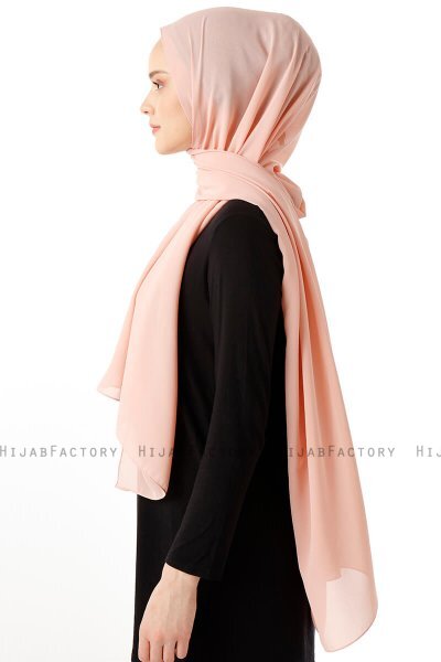 Hadise - Hijab Chiffon Saumon