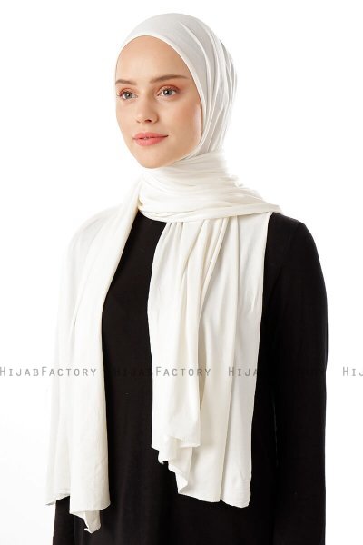 Neylan - Hijab Creme Basique En Jersey
