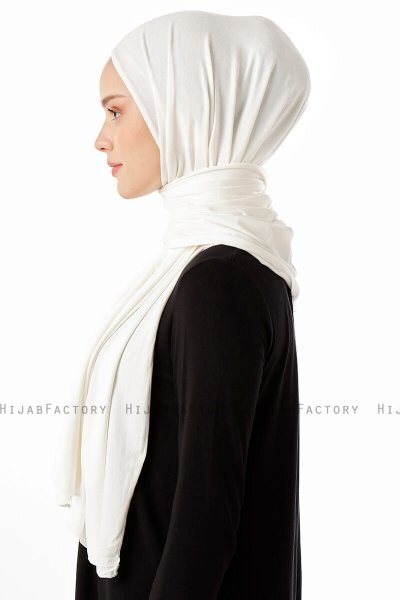 Neylan - Hijab Creme Basique En Jersey
