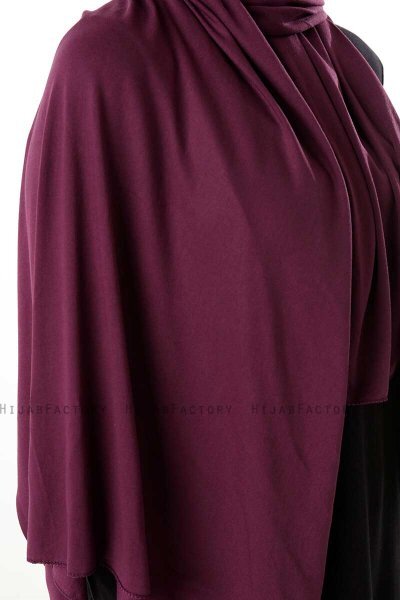 Neylan - Hijab Prune Basique En Jersey