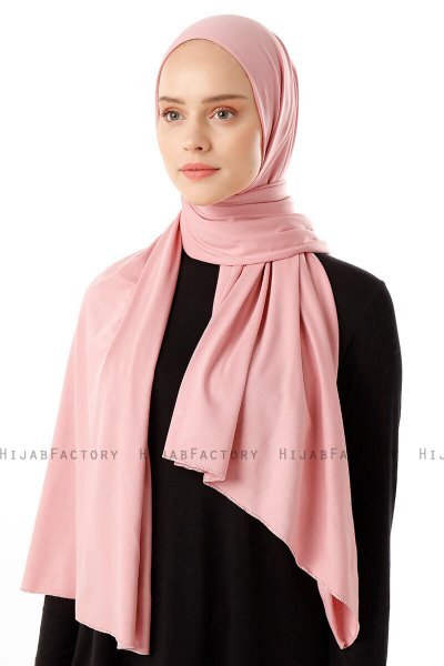 Neylan - Hijab Rose Basique En Jersey