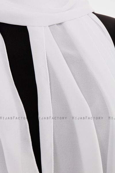 Esra - Hijab Chiffon Blanc