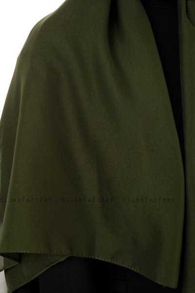 Esra - Hijab Chiffon Kaki