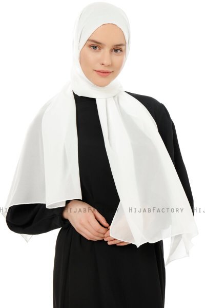 Esra - Hijab Chiffon Crème