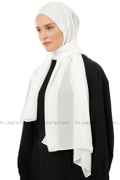 Esra - Hijab Chiffon Crème