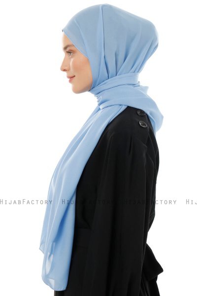 Esra - Hijab Chiffon Bleu Clair