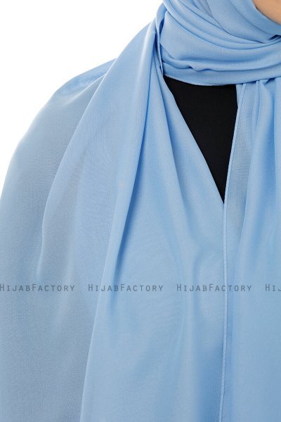 Esra - Hijab Chiffon Bleu Clair
