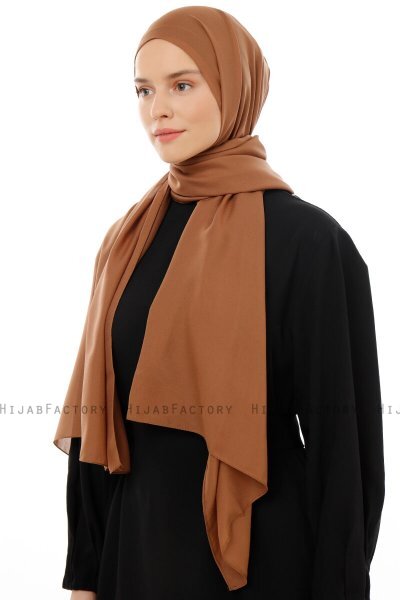 Esra - Hijab Chiffon Marron Clair
