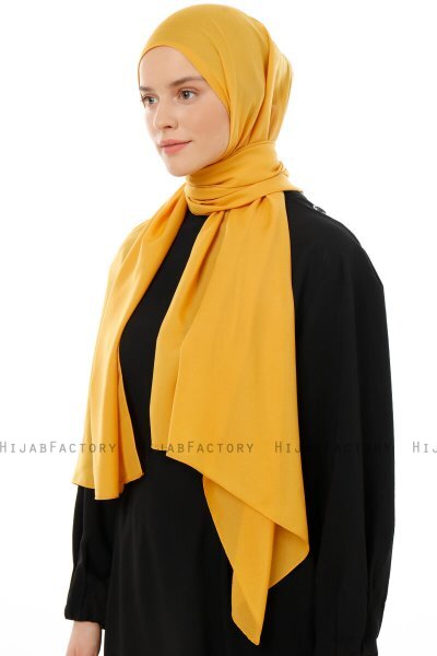 Esra - Hijab Chiffon Moutarde