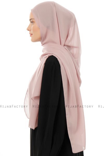 Esra - Hijab Chiffon Rose Foncé