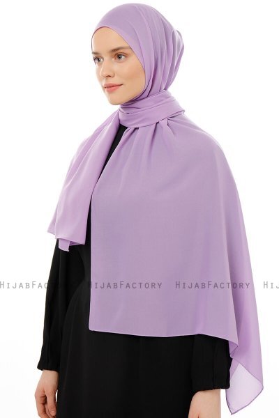 Esra - Hijab Chiffon Violet Clair