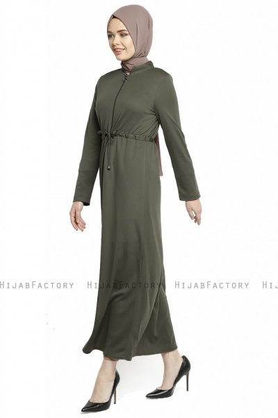 Emine - Abaya Kaki - Miss Cazibe