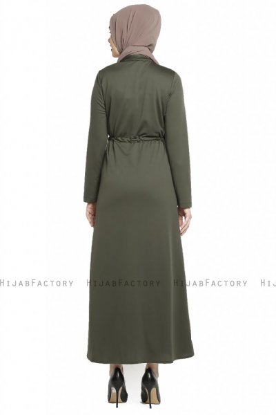 Emine - Abaya Kaki - Miss Cazibe