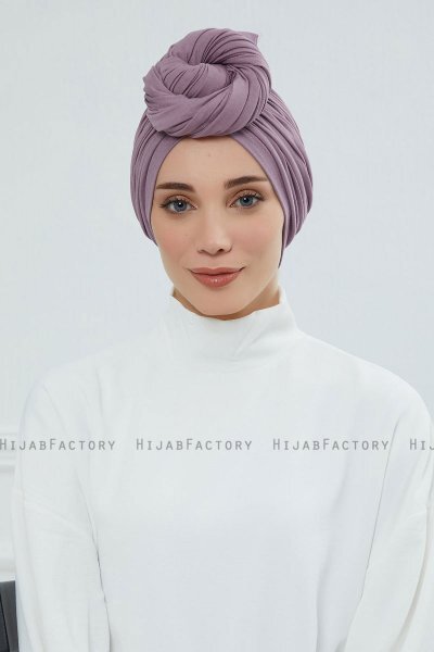 Amy - Turban En Coton Lilac