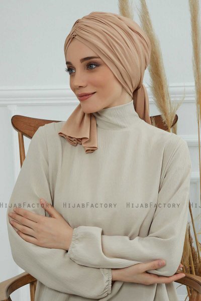 Amy - Turban En Coton Sand