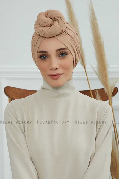 Amy - Turban En Coton Sand