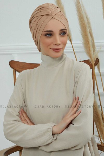 Amy - Turban En Coton Sand