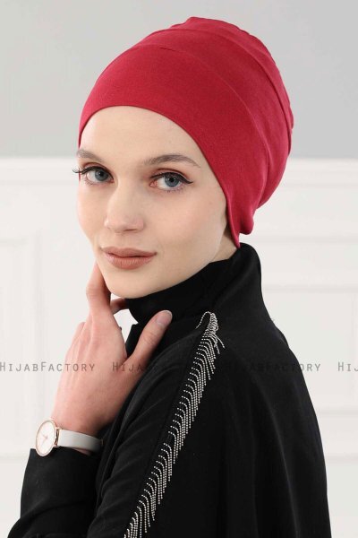 Stella - Turban En Coton Bordeaux