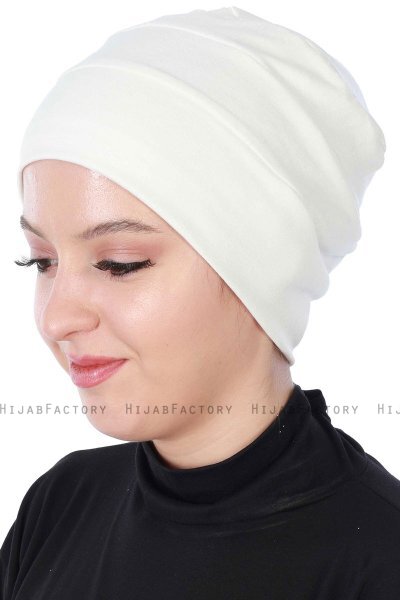 Stella - Turban En Coton Crème