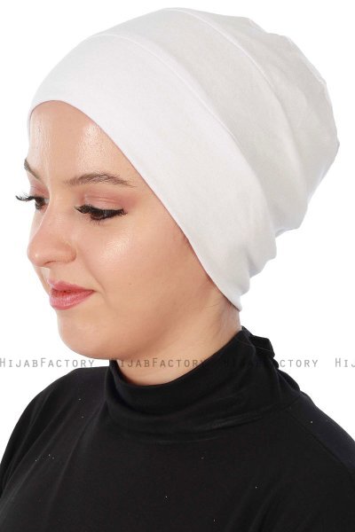 Stella - Turban En Coton Blanc