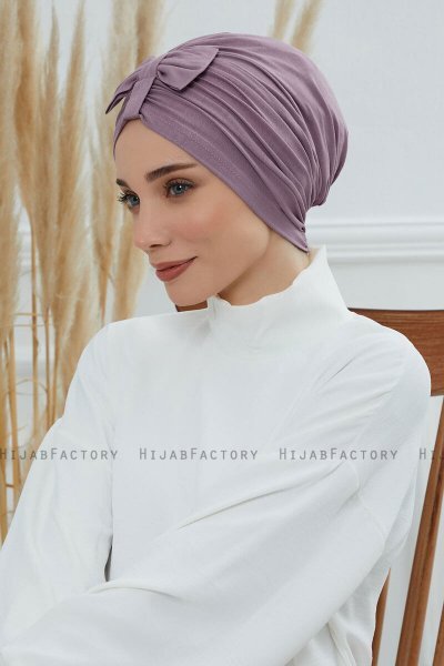 Agnes - Turban En Coton Lilac