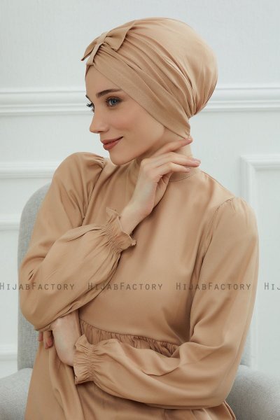 Agnes - Turban En Coton Sand