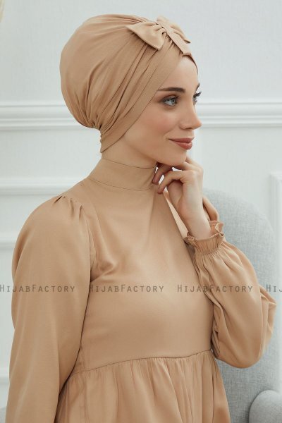 Agnes - Turban En Coton Sand