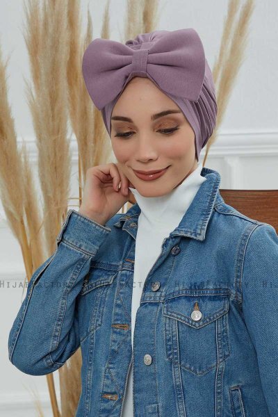 Julia - Turban En Coton Lilac
