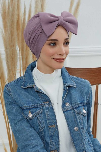 Julia - Turban En Coton Lilac