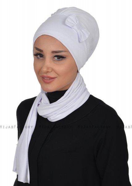 Bianca - Turban En Coton Blanc