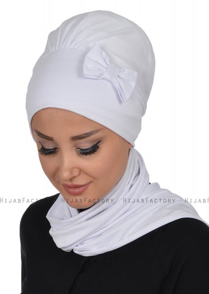 Bianca - Turban En Coton Blanc