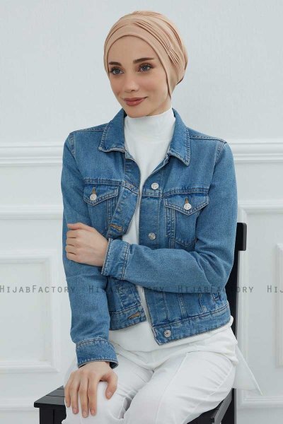 Linda - Turban En Coton Sand