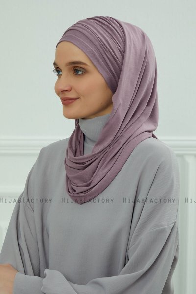 Rebecca - Turban En Coton Lilac