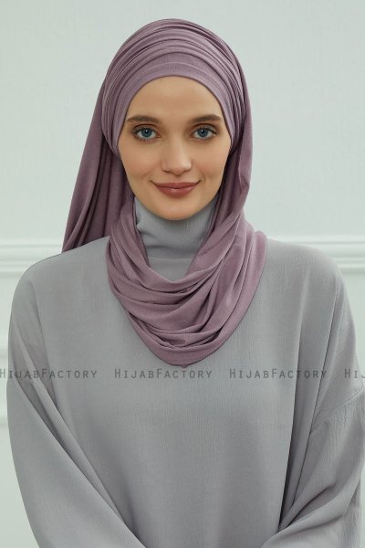 Rebecca - Turban En Coton Lilac