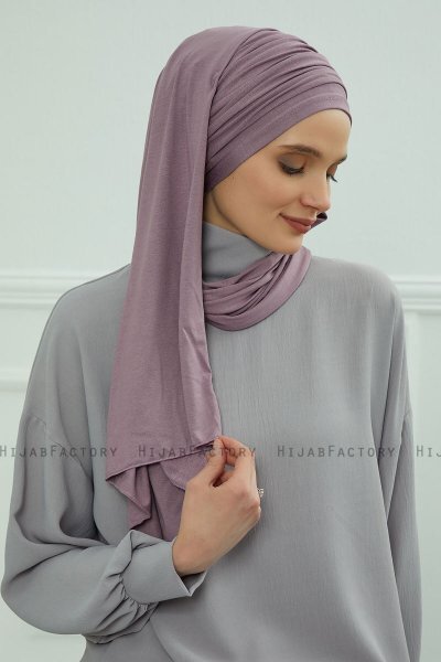 Rebecca - Turban En Coton Lilac