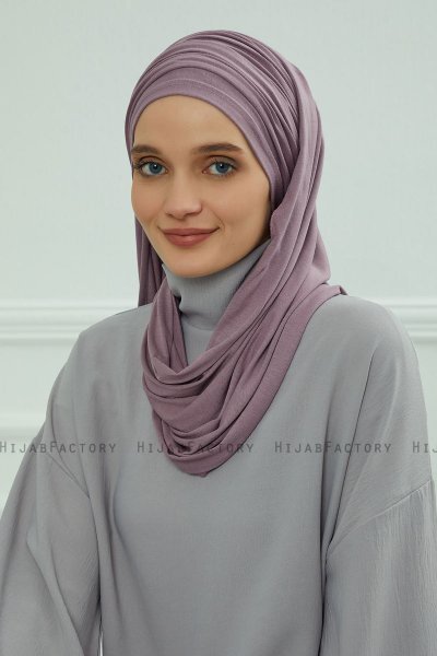 Rebecca - Turban En Coton Lilac